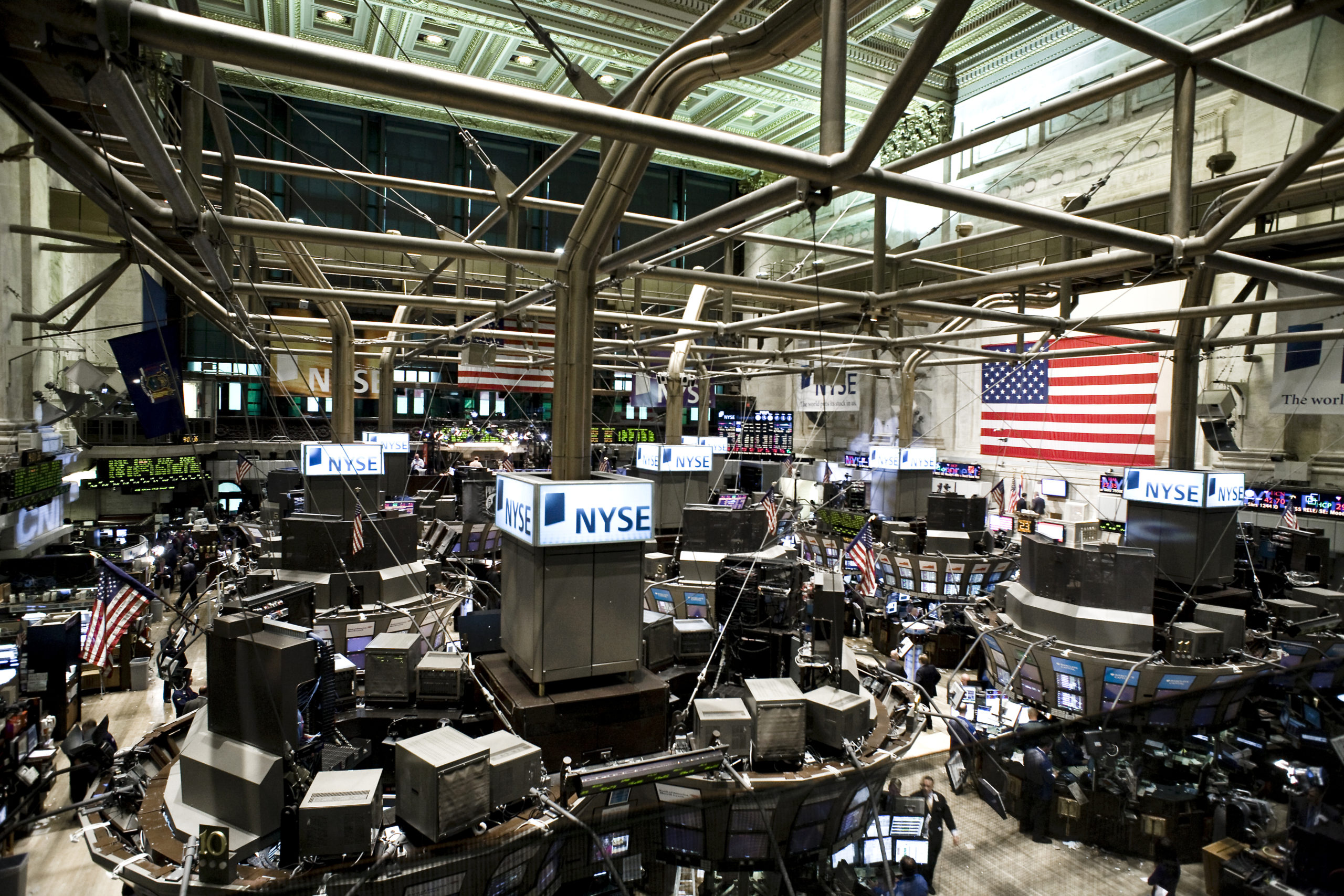 The New York Stock Exchange trading floor