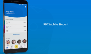 cell phone with RBC mobile application