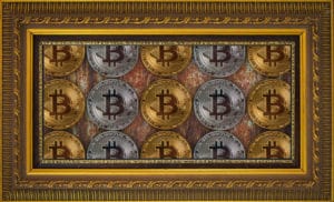 Bitcoin tokens in a frame
