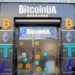 A Bitcoin cryptocurrency exchange store in Kyiv, Ukraine, on Feb. 15.