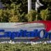 Signage is displayed outside Capital One Financial Corp. headquarters in McLean, Virginia, U.S., on Wednesday, Nov. 6, 2019. Capital One's July 29 disclosure of a data breach exposed the company to regulatory fines and lawsuits, which could cost more than $200 million according to Bloomberg Intelligence. Photographer: Andrew Harrer/Bloomberg