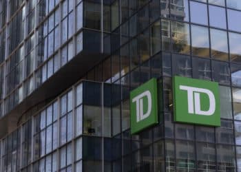A Toronto-Dominion (TD) bank in downtown Montreal, Quebec, Canada, on Thursday, April 28, 2022. Five Canadian banks had their price targets cut an average of 6% at RBC Capital Markets on prospects that escalating macro risks could weigh on profits.