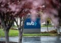 Signage outside Silicon Valley Bank headquarters in Santa Clara, California, US, on Thursday, March 9, 2023. SVB Financial Group bonds are plunging alongside its shares after the company moved to shore up capital after losses on its securities portfolio and a slowdown in funding. Photographer: David Paul Morris/Bloomberg