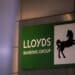 A sign at the headquarters of Lloyds Banking Group Plc in London, UK, on Monday, March 20, 2023. European stocks slumped on Monday, as UBS Group AGs agreement to buy Credit Suisse Group AG failed to assuage fears about potential global banking turmoil. Photographer: Jason Alden/Bloomberg