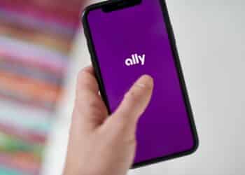 The Ally Financial Inc. logo on a smartphone arranged in Saint Thomas, Virgin Islands, United States, on Friday, Jan. 22, 2021. Ally Financial Inc. fell 5.3%, more than any full-day loss since June 26 as its sector declined. Photographer: Gabby Jones/Bloomberg