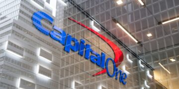 A Capital One bank branch in New York, US, on Tuesday, Jan. 23, 2024. Capital One Financial Corp. is scheduled to release earnings figures on January 25. Photographer: Jeenah Moon/Bloomberg