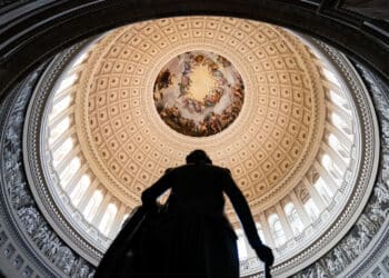 The Rotunda of the US Capitol in Washington. Photographer: Al Drago/Bloomberg